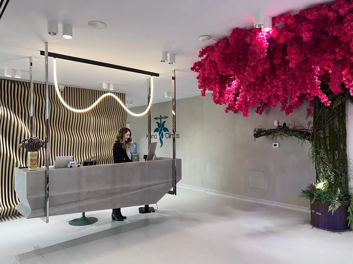 Reception di Kena Clinics a Tirana